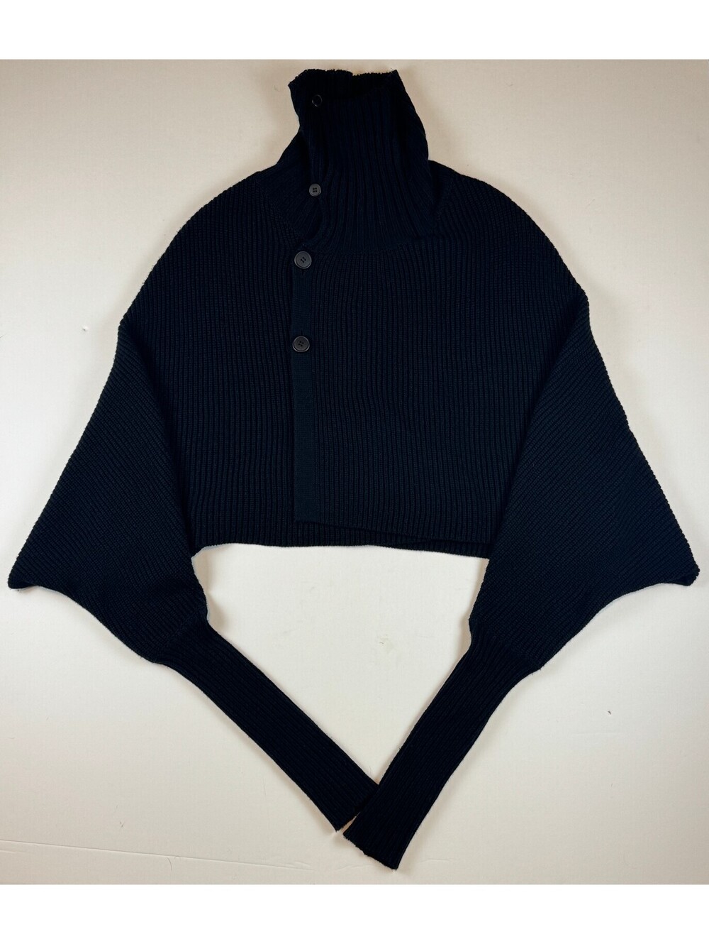 Y's x Rismat Alpaca Blend Poncho Cardigan
